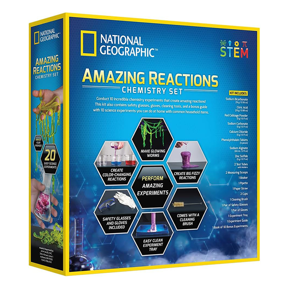 National Geographic Amazing Reactions Chemistry Set