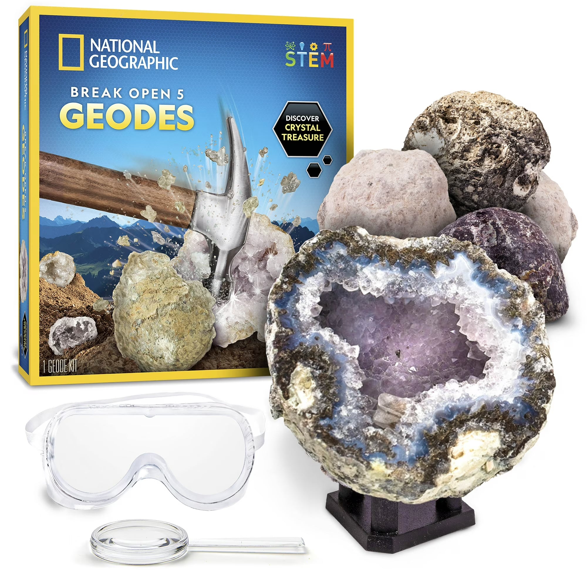 National Geographic Break Open 5 Geodes