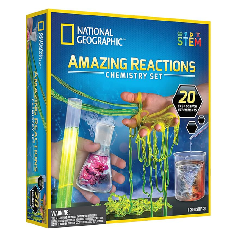 National Geographic Amazing Reactions Chemistry Set
