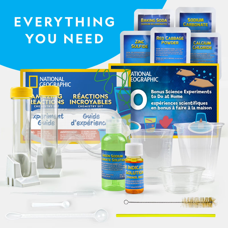 National Geographic Amazing Reactions Chemistry Set